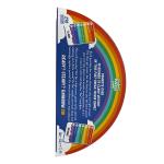 CMYK Rainbow Shape Custom Printed Cardboard Boxes For Puzzle Packaging