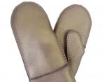 Metal Hand Sewn Winter Leather Mitten Gloves Classic Style Customized Size