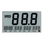 Transparent 7 Segment TN LCD Display For Medical / Blood Glucose Meter