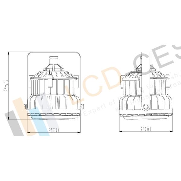 SMD5050 60 Watt 220V Explosion Proof LED Flood Light