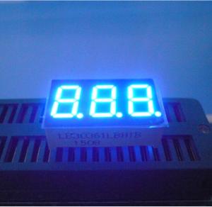 Wholesale 0.36 Inch Numeric LED Display , Blue 3 dight 7 Segment Led Display 80mcd - 100mcd from china suppliers
