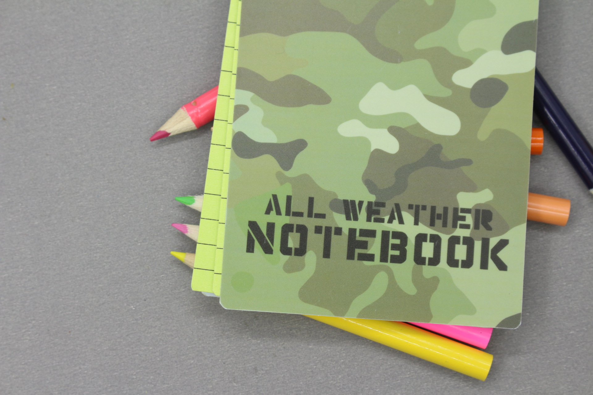 Foreign Language Learning Diary Notepad Waterproof Printed Notebook with Coil Binding