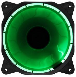 China 1200RPM, 3pin, 4pin 12V, 120x120x25mm Eclipse LED Case Fan- Green on sale