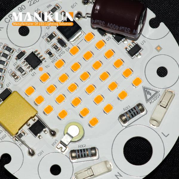 AC220V AC LED Module SMD2835 2700K CRI90 TRIAC Dimmer PCBA Board
