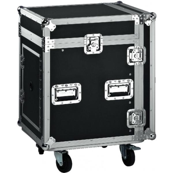 12U Rack Flight Case / 9mm Thickness Plywood Black Amp Flight Case