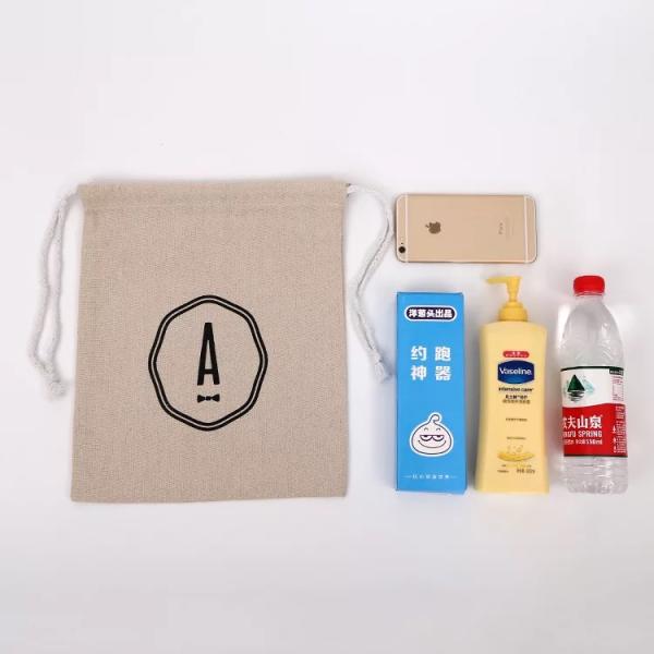 Elegant Mini Cotton Canvas Drawstring Bag With Digital Imprint Silk Screen