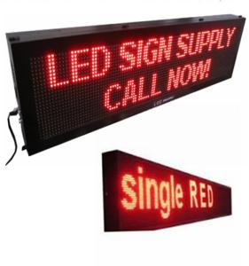 China FCC Aluminum Cabinet P5mm 1R1G LED Moving Message Board on sale