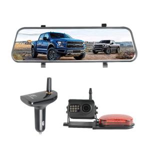 Wholesale 10&quot; Antiglare Screen Reverse Mirror Dash Cam Backup Camera Car Charger Receiver from china suppliers