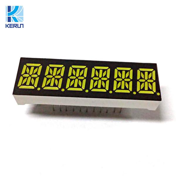 Quality White Color 14 Segment LED Display 6 Digit 0.4 Inch Alphanumeric Displays for sale