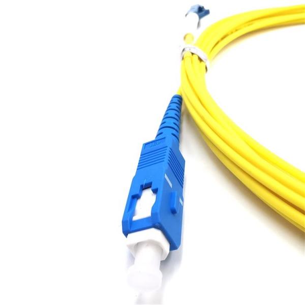 LC UPC To SC UPC SM SX Fiber Patch Cable 2.0mm LSZH Optical Fibre Patch Cord
