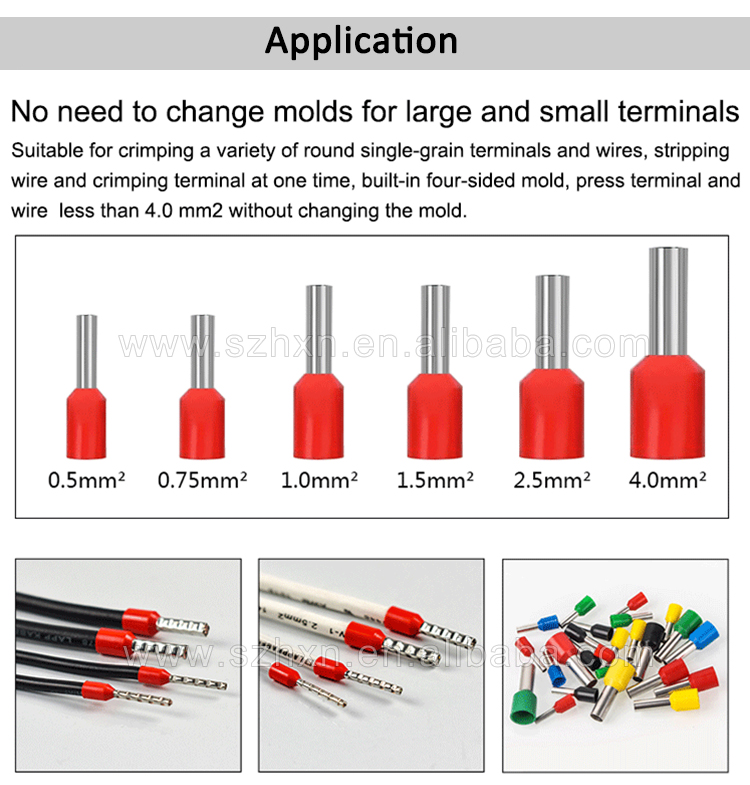 Convenient Pre-Insulated Wire Terminal Stripping Crimping Machine with Twist Crimping