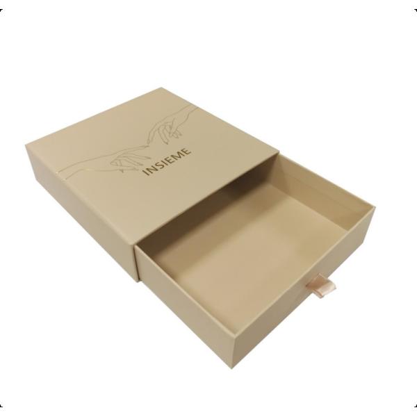 Hard Rigid Paper Wine Packaging Box Luxury Cardboard Drawer Box Customized