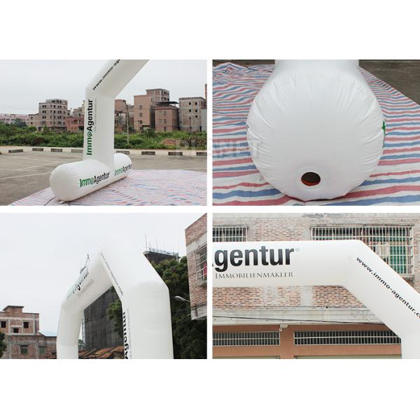 Outdoor Event Entrance Arch / Advertising Finish Line Blow Up Arch