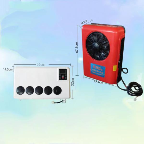 24v small cab air cooling battery driven dc air conditioning systems 24 volt parking air conditioner for truck/crane