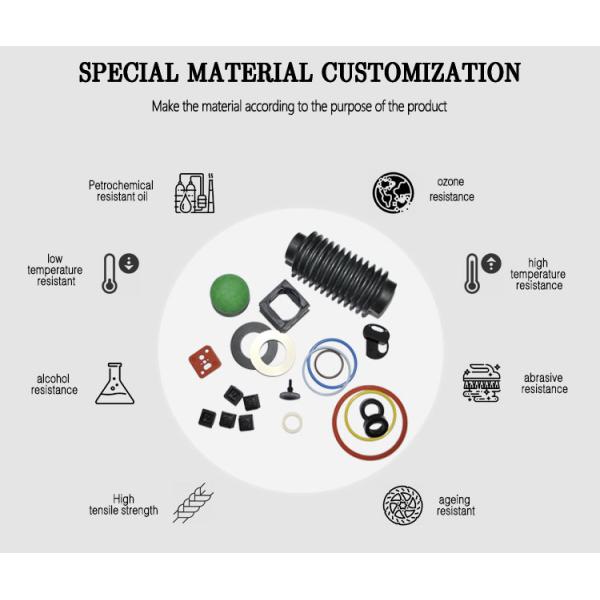 Orange And Blue Rubber Grommet Nitrile Electric Conductive Low Temperature