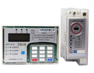 China Compact Single Phase Kwh Meter Din Rail Digital Electric Meter Remote Control on sale