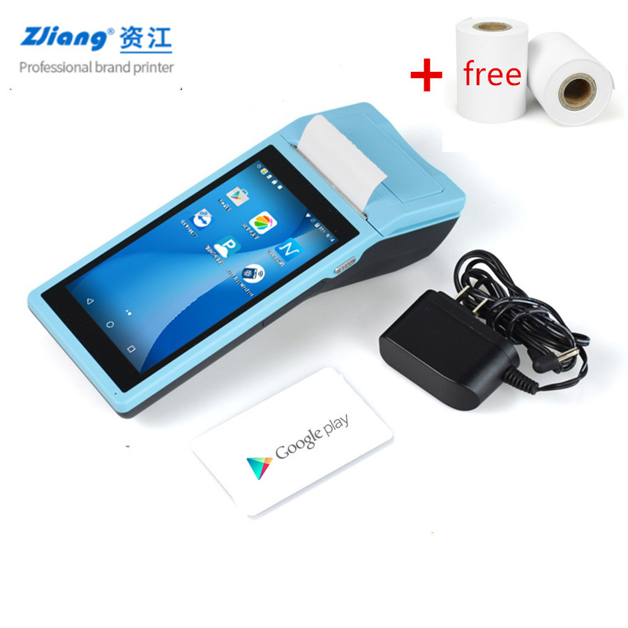 All In One Android Handheld Pos Terminal Machine With 58mm Receipt Printer