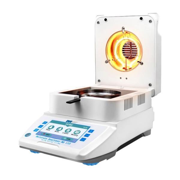 Quality Grain Halogen Moisture Analyser 0.005g Readability 110g Capacity Moisture Meter for sale