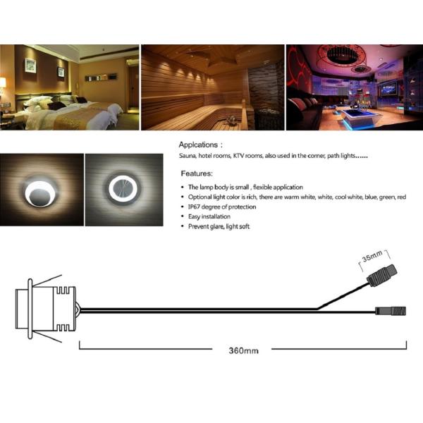 1W Mini Recessed Led Downlights Antiglare Embedded Led Ceiling Lights IP67 Spotlight Shop Home Hotel Lights Led lamp