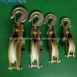 High Quality Conductor Stringing Blocks Open Type Dual-Sheave Hoisting Block