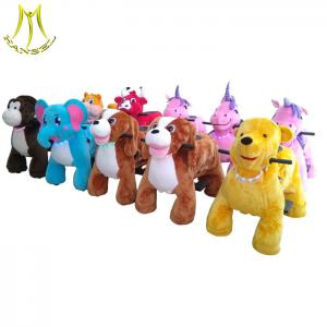 China Hansel wholesale toy horse walking amusement park toys sale funfair animal rides on sale