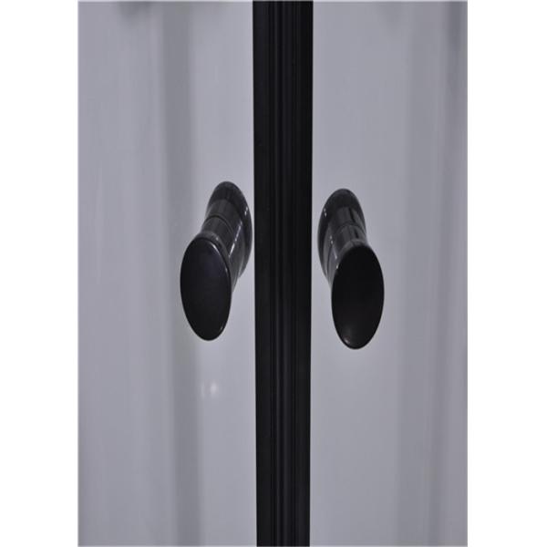 900*900*2150mm Black Aluminium Alloy Frame Toughened Glass Shower Cabin