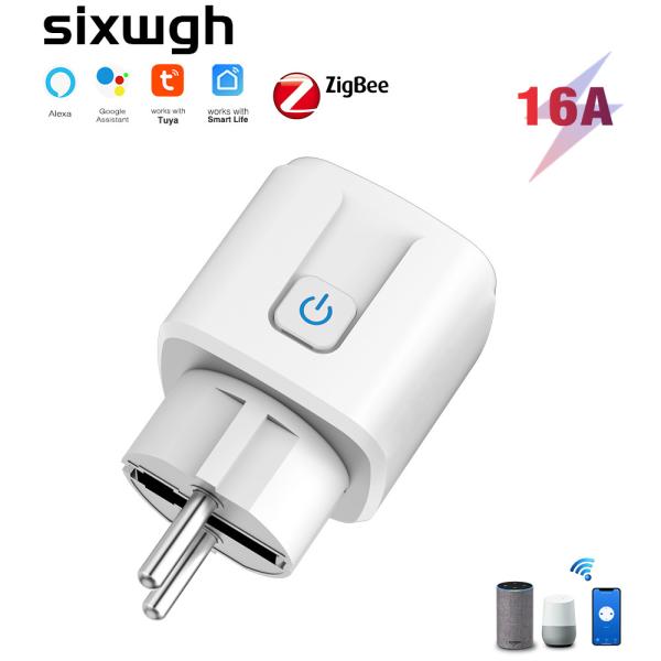 Quality 16A EU Plug Zigbee Smart Socket Tuya WIFI Smart Socket for sale
