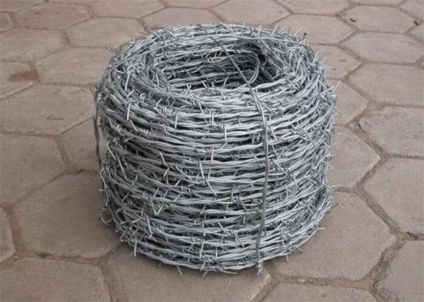 Quality 20 Ft 18 Gauge 4 Point Concertina Razor Barbed Wire For Chain Link Fence for sale
