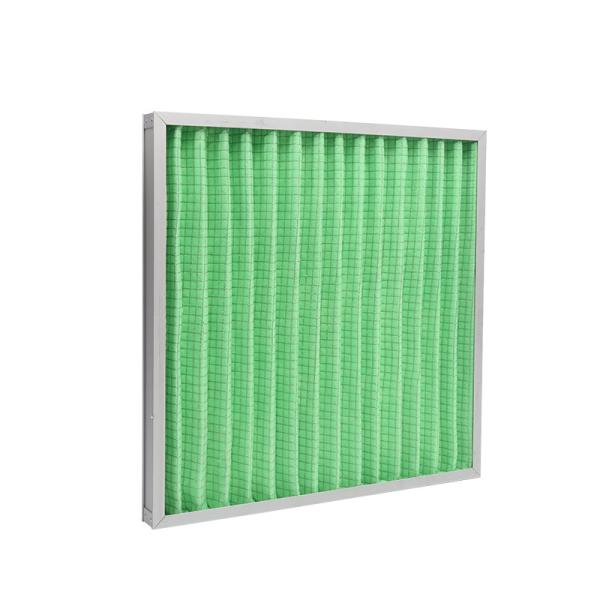 Pleated Synthetic Fiber Medium Panel Type Pre Air Filter Accept OEM