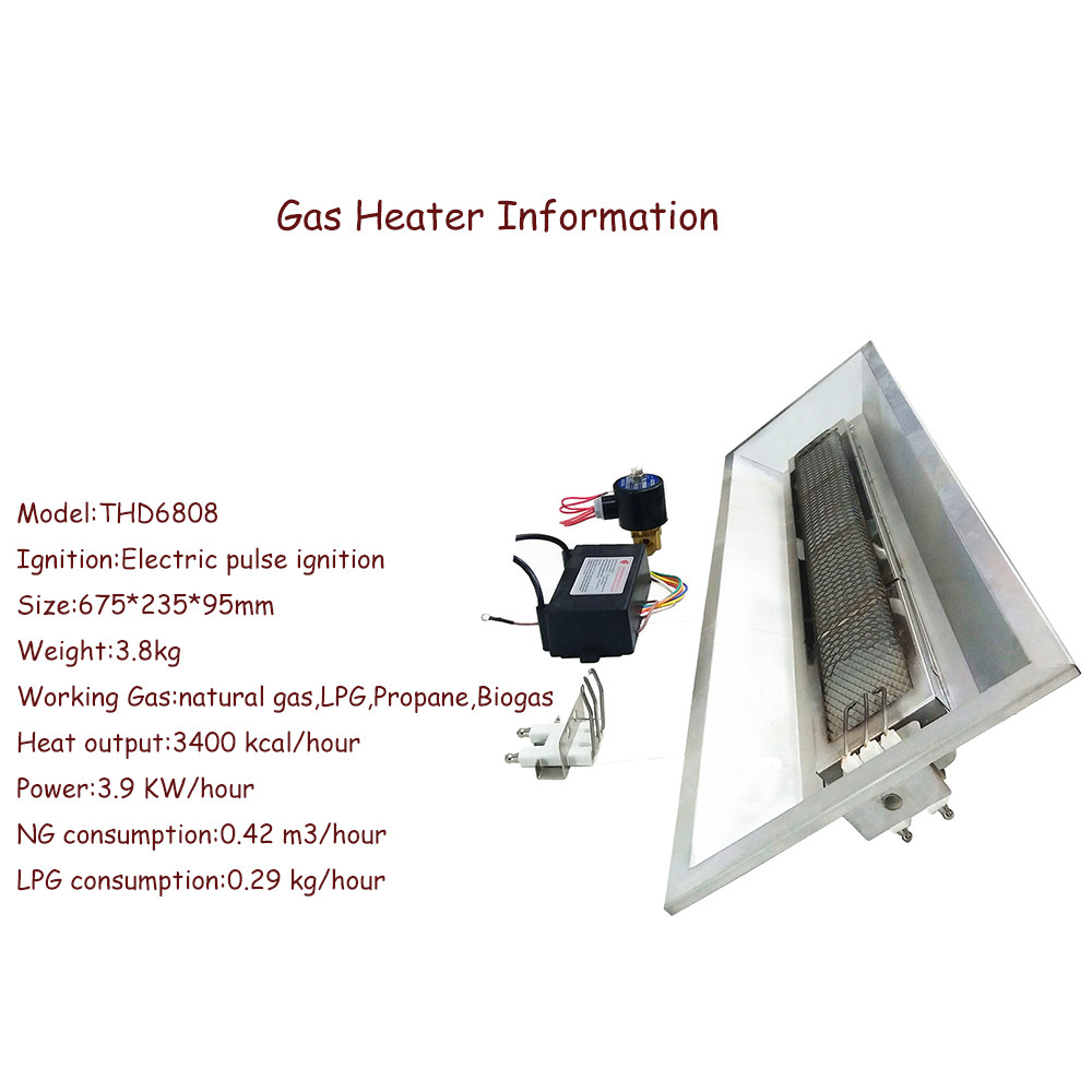 IR Poultry Automatic Gas Brooder Direct Heating Chicken Coop Brooder Heater