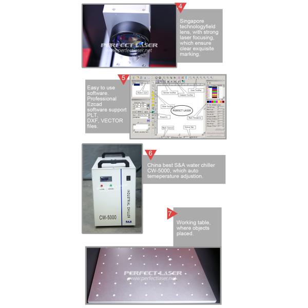 Working Format Optional UV Laser Marker Machine Fireproof With Closed Cabinet
