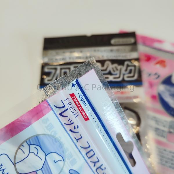 Custom 3 Side Seal Bags Teeth Aligners Resealable Mini Small Zipper Lay Flat Food Grade