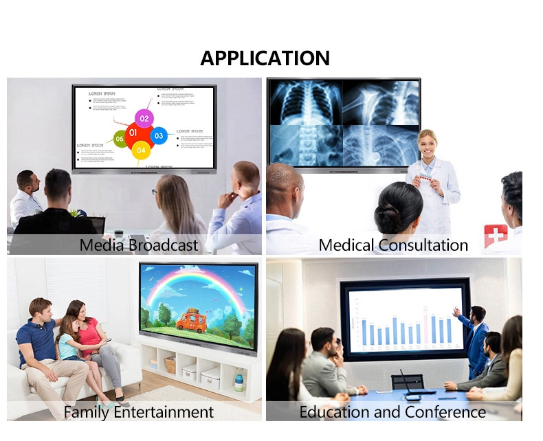 Android 11 Interactive Flat Panel Display 20 Points Touch For Conference Education