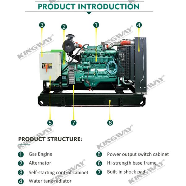 ISO water cooled 3phase CE 50hz 60hz 1500rpm 1800rpm silent natural gas generator