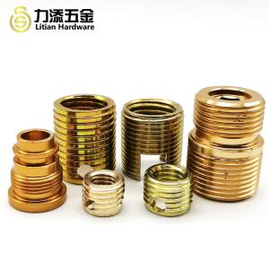 China Grade 12.9 Precision CNC Machining Parts Threaded Brass Inserts M8 For Wood on sale