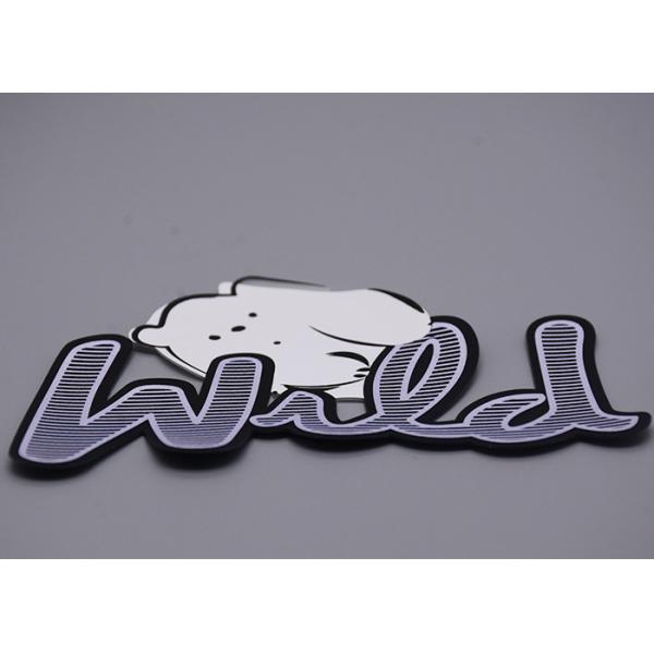 Customized Three Color Silicone Patch Eco Friendly Material For Clothing