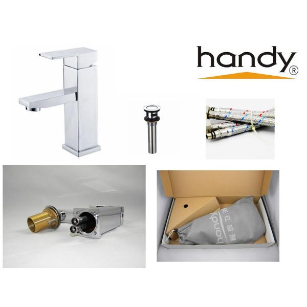 Square Brass Basin sink Faucet with quality guarantee 5 years