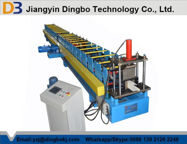 Quality 16 Forming Station Metal Rainwater Gutter Rolling Machine With Hydraulic Cutting 5.5KW for sale