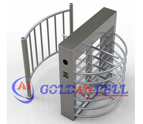 Mechanism Turn Style Electric Baffle Gate Turnstile With Fingerprint Reader