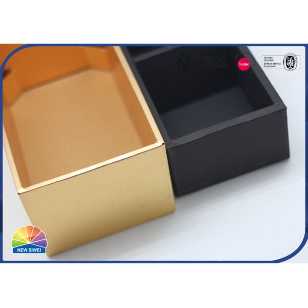 Luxury Golden Paper Cardboard Corrugated Packaging Box With E Flutes