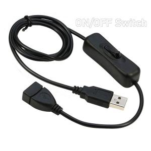 China Power ON OFF Data Charging Male to Female USB Switch Cable for Led Lamp Computer on sale