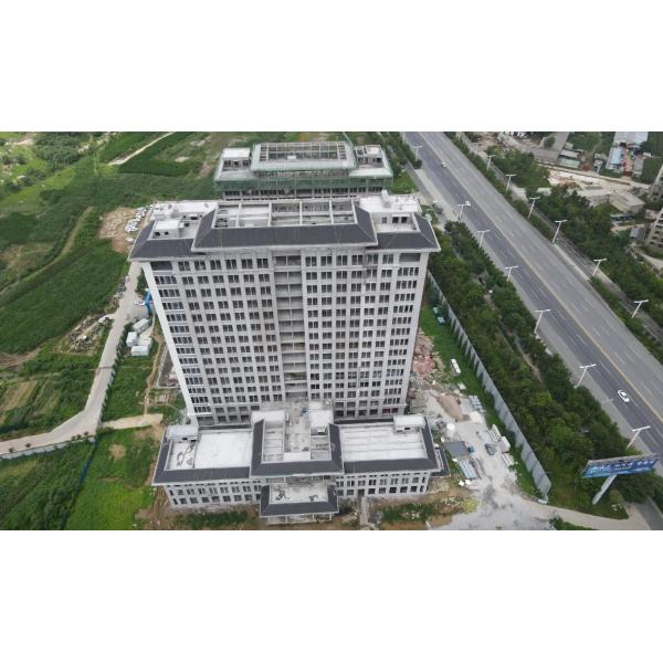 Steel Structure Commercial Prefabricated Office Building Box Shaped Multi High Rise