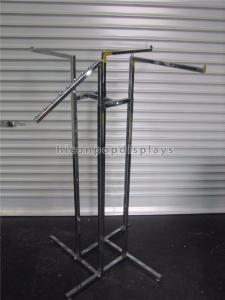 Wholesale Boutique Clothing Store Fixtures 4 - Way Hanging Clothing Display Racks For Garment from china suppliers