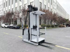 China Electric Order Picking Vehicle Forklift Cart Thrumb Switch Walking Alarm Light on sale