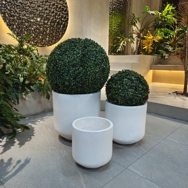 Stunning Garden With Our Durable Fiber Clay Planters D440*390MM