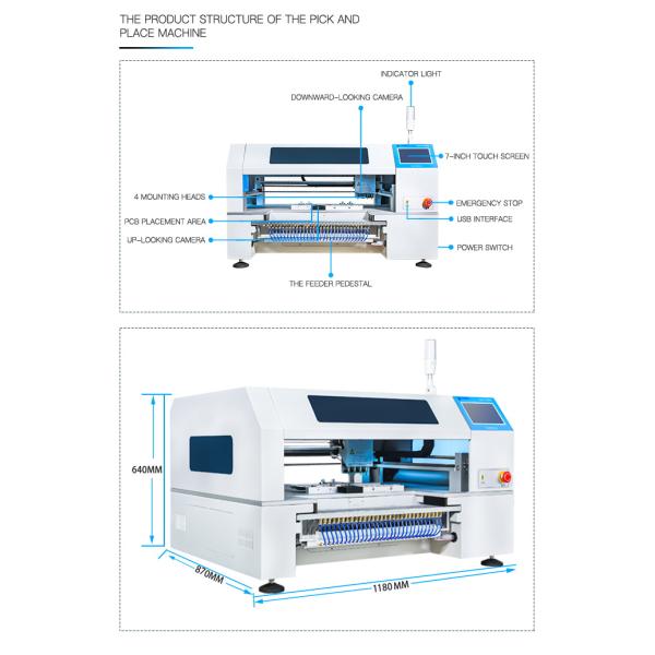 Charmhigh Automated Pick And Place Machine With 60 Feeding System For Production
