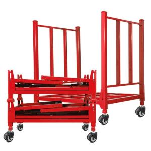 Wholesale 2.25T Tire Stack Rack Galvanized Metal Stacking Pallets Red from china suppliers