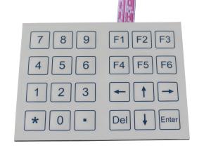 Wholesale 24 keys compact format Dot matrix membrane keypad for lab , hospital from china suppliers