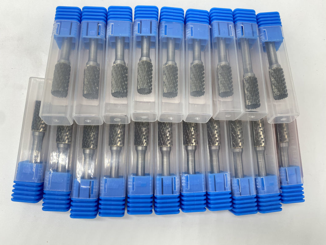 China 1/4inch Shank Solid Dremel Bur Yg8 Tungsten Carbide Burrs Ovel Type Point Tree Carbide Rotary File with Long Shank Burr