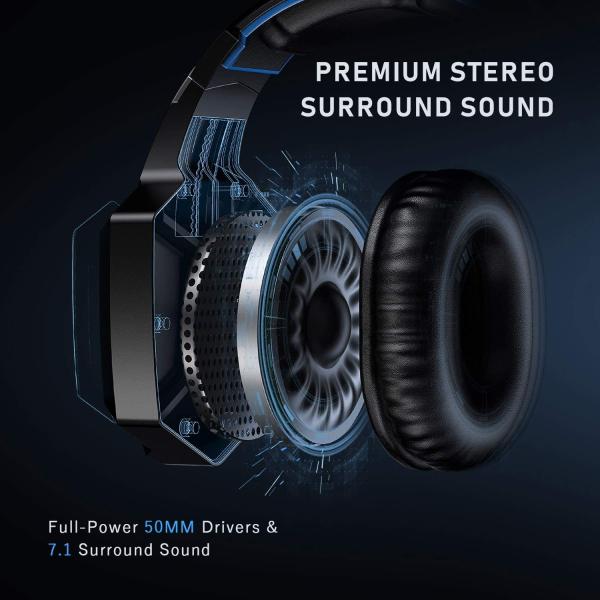 2.2kohm 100mA 117dB LED RGB Gaming HeadSet